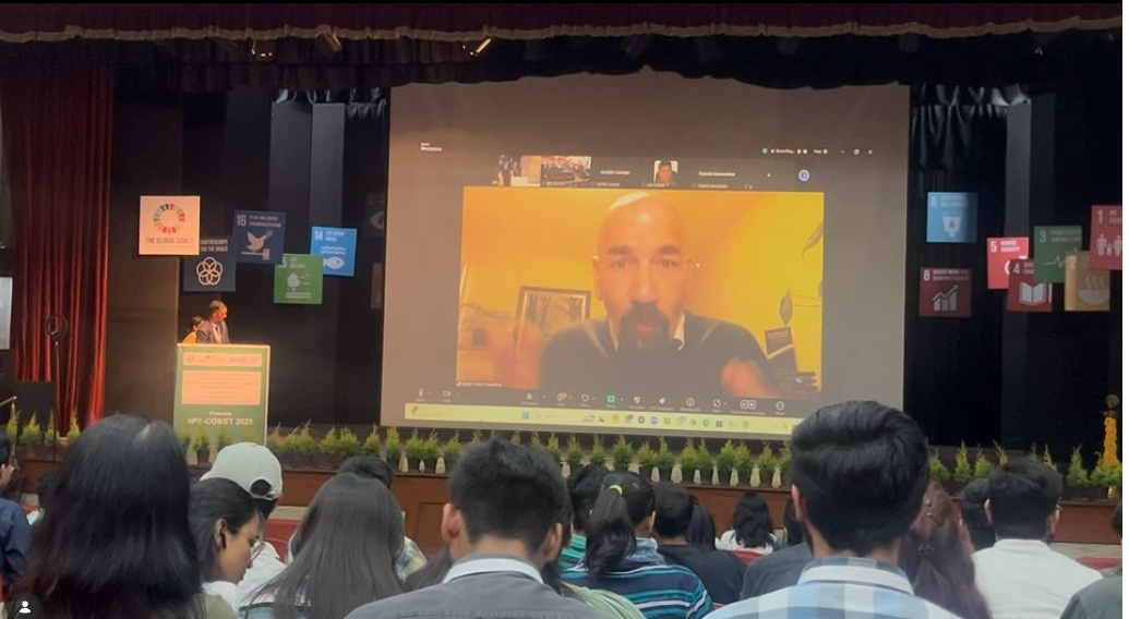Panel discussion at a technology conference